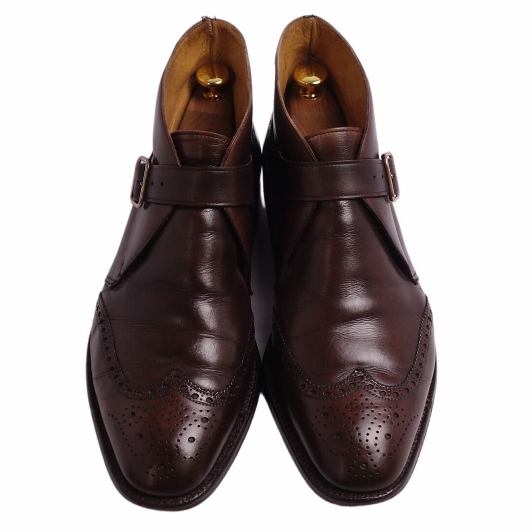 クロケット&ジョーンズ Crockett&Jones ブーツ チャッカブーツ モンクストラップ BARNEYS NEWYORK 別注 カーフレザー  シューズ メンズ 8.5E(26.5cm相当) ブラウン