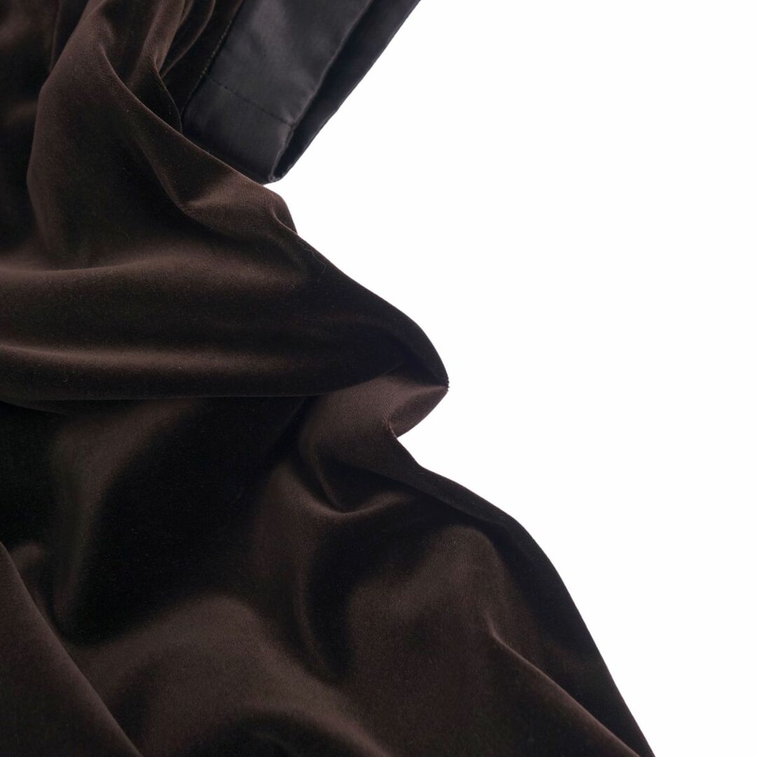 Max Mara(マックスマーラ)の美品 エスマックスマーラ S Max Mara ワンピース ドレス 半袖 ショートスリーブ ベロア 無地 トップス レディース JI38 USA4 FB36(S相当) ダークブラウン レディースのワンピース(ひざ丈ワンピース)の商品写真