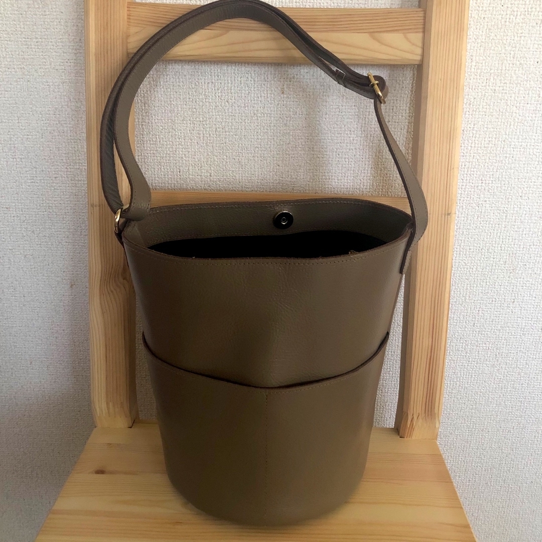 野花 卯月 アワーホーム バケツバッグ モカ レザー - 通販 - www