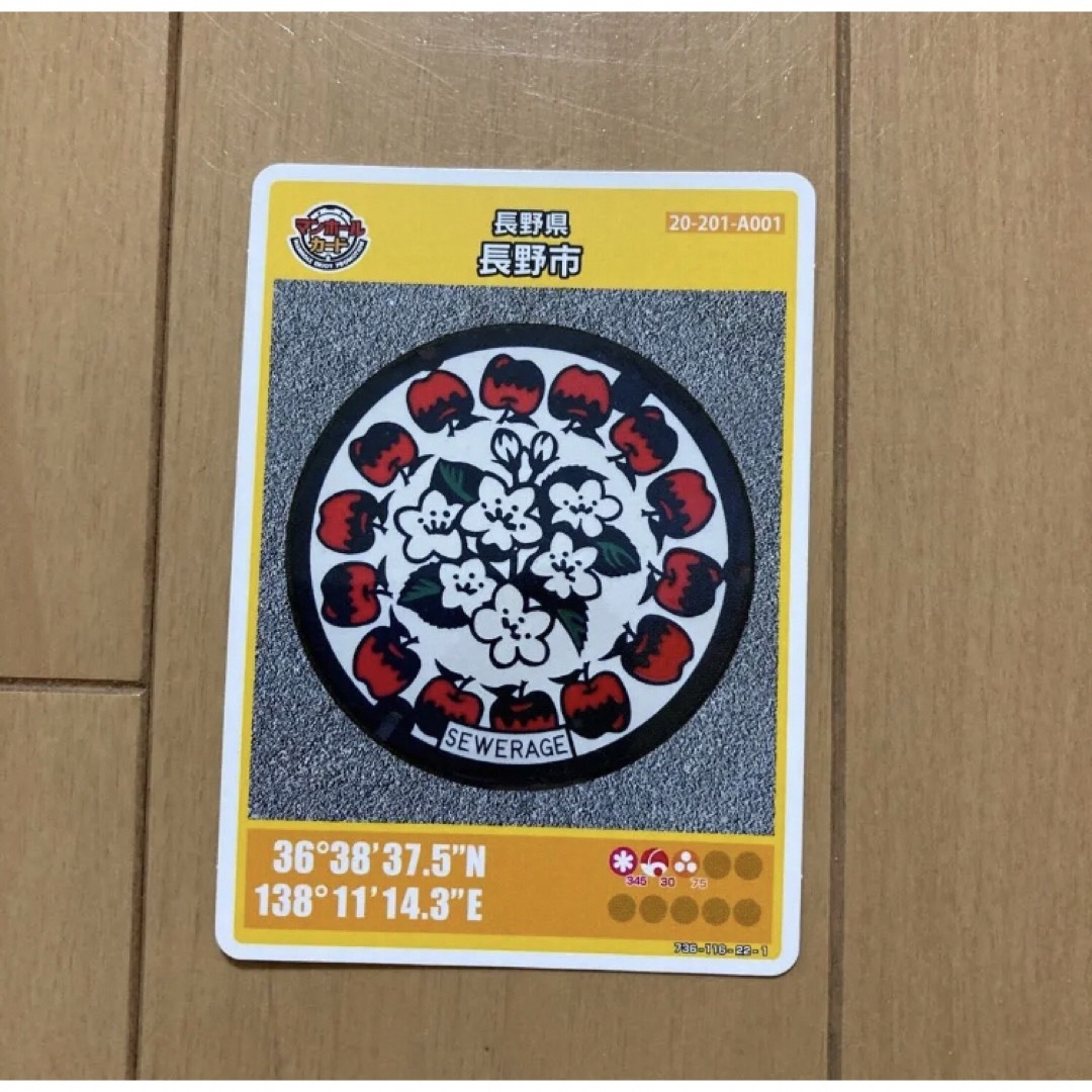 長野市　　マンホールカード エンタメ/ホビーのトレーディングカード(その他)の商品写真