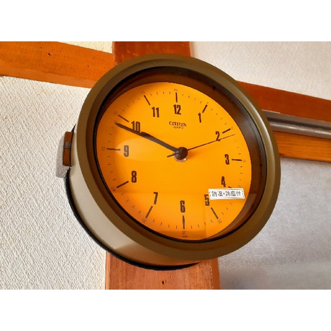 昭和レトロ〛ジャンク CITIZEN シチズン 電池式置時計