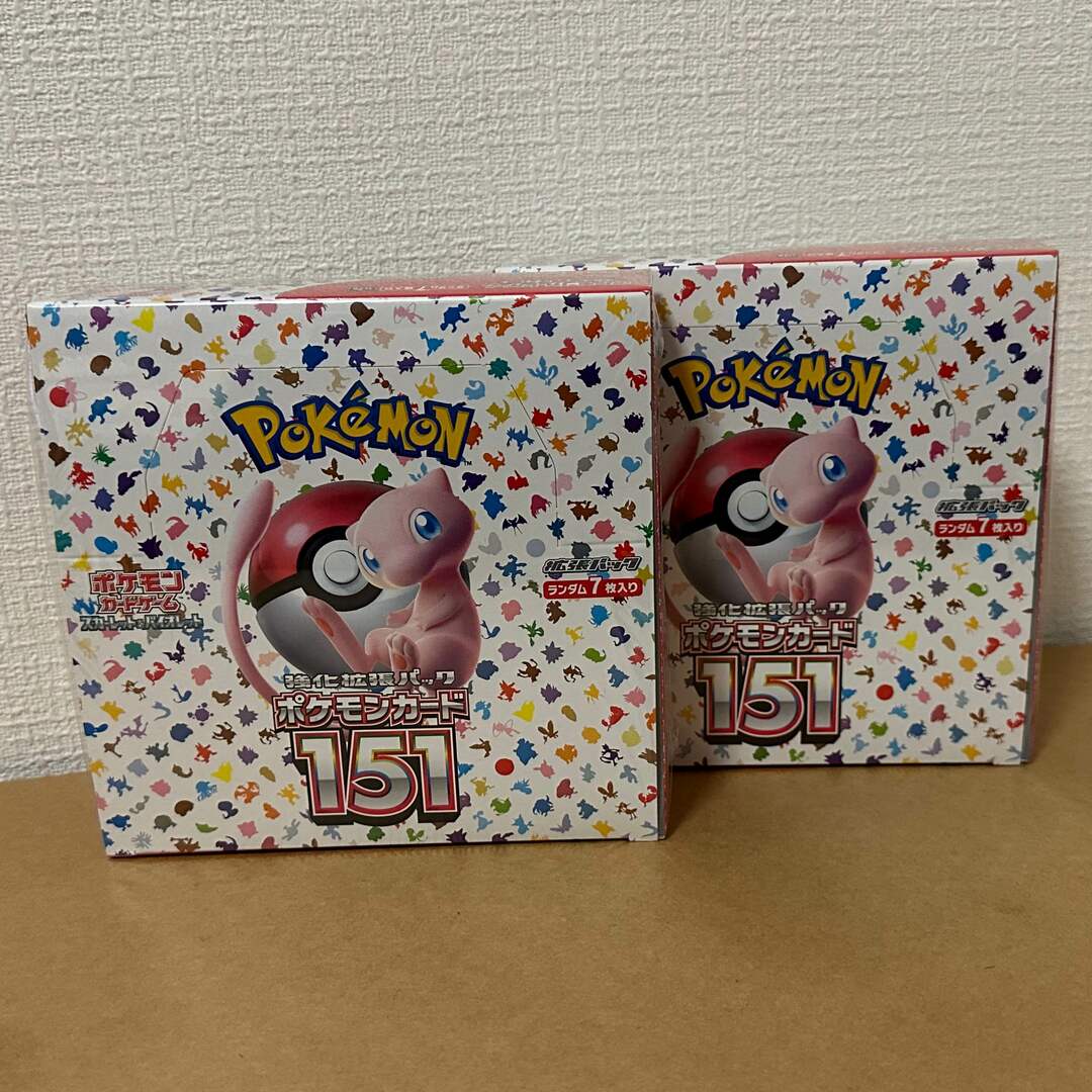 シュリンク付】ポケモンカード151 ボックス × 2BOX-