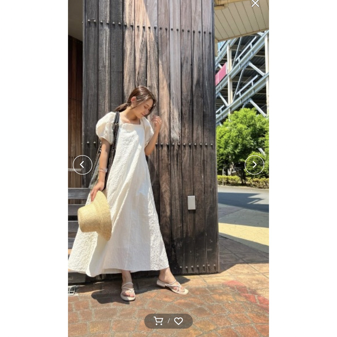 moussy - 【mayuuu様専用】MOUSSY CRAPE FLARE ドレス【白】の通販 by