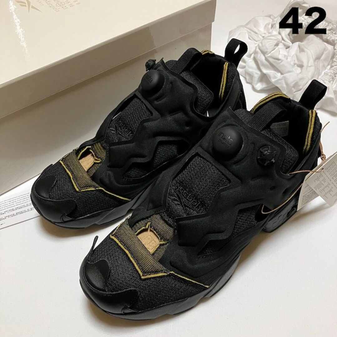 Maison Margiela（旧Maison Martin Margiela） - 新品 US9 EU42 マルジェラ リーボックコラボ スニーカー 黒 4932