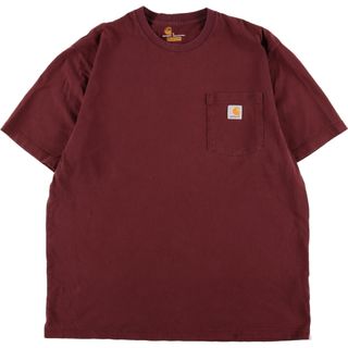 カーハート(carhartt)の古着 カーハート Carhartt ORIGINAL FIT 半袖 ワンポイントロゴポケットTシャツ メンズL /eaa346267(Tシャツ/カットソー(半袖/袖なし))