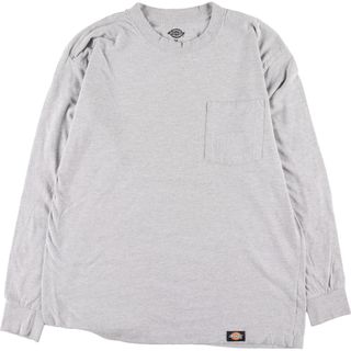 ディッキーズ(Dickies)の古着 ディッキーズ Dickies 無地ポケットロングTシャツ ロンT メンズM /eaa346022(Tシャツ/カットソー(半袖/袖なし))