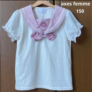 アクシーズファム(axes femme)の専用！アクシーズファム　半袖　セーラー　シャツ　Tシャツ　リボン　春　夏　(Tシャツ/カットソー)