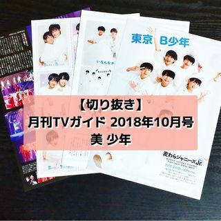 ジャニーズジュニア(ジャニーズJr.)の【切り抜き】美少年 ／ 月刊TVガイド 2018年10月号(音楽/芸能)