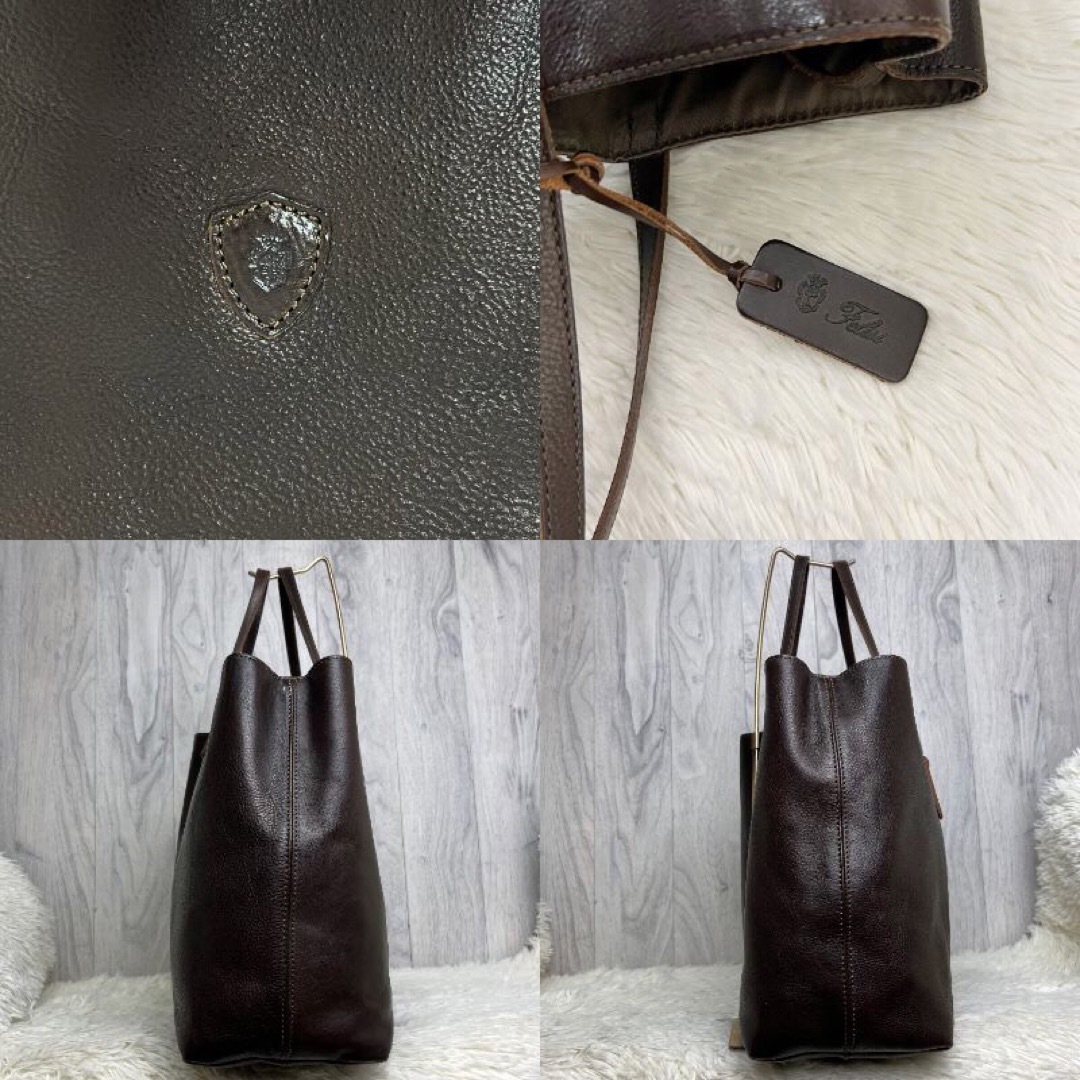 極美品♡A4♡大容量♡Felisi フェリージ レザー ショルダー トート
