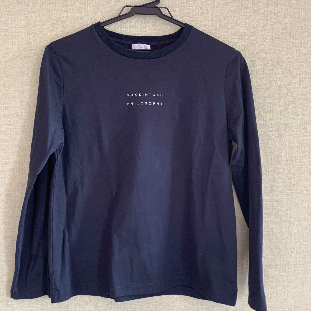 MACKINTOSH PHILOSOPHY(マッキントッシュフィロソフィー)のマッキントッシュフィロソフィー　ロゴプリント　カットソー レディースのトップス(Tシャツ(長袖/七分))の商品写真