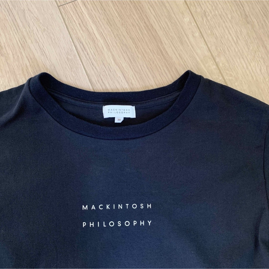 MACKINTOSH PHILOSOPHY(マッキントッシュフィロソフィー)のマッキントッシュフィロソフィー　ロゴプリント　カットソー レディースのトップス(Tシャツ(長袖/七分))の商品写真