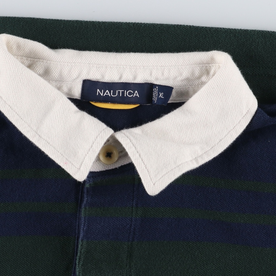 NAUTICA(ノーティカ)の古着 ノーティカ NAUTICA 長袖 ラガーシャツ メンズXL /eaa347201 メンズのトップス(シャツ)の商品写真