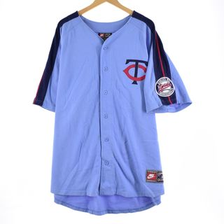 ナイキ(NIKE)の古着 ナイキ NIKE MLB MINNESOTA QWINS ミネソタツインズ ゲームシャツ ベースボールシャツ メンズXL /eaa343120(シャツ)