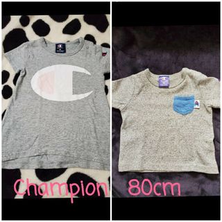 チャンピオン(Champion)のChampion半袖80cm 2枚セット(Ｔシャツ)