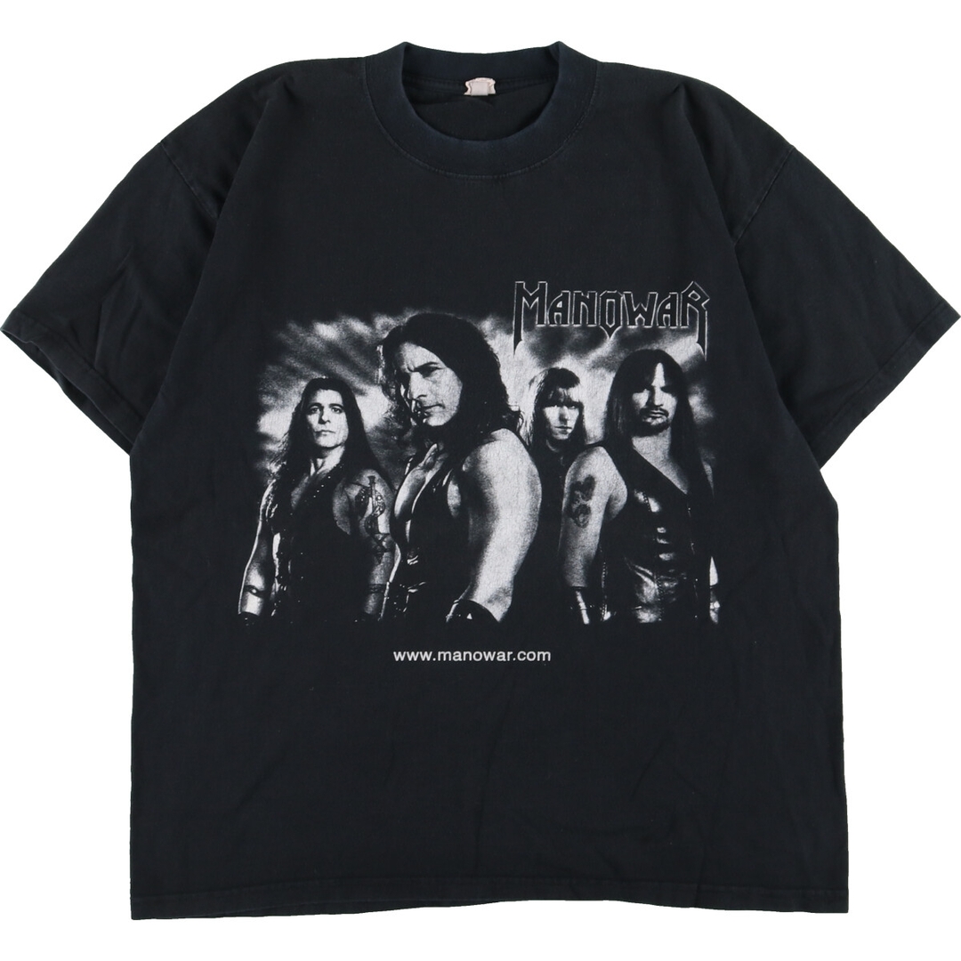 00年代 MANOWAR マノウォー 両面プリント バンドTシャツ バンT メンズL /eaa343237UNKNOWN特徴