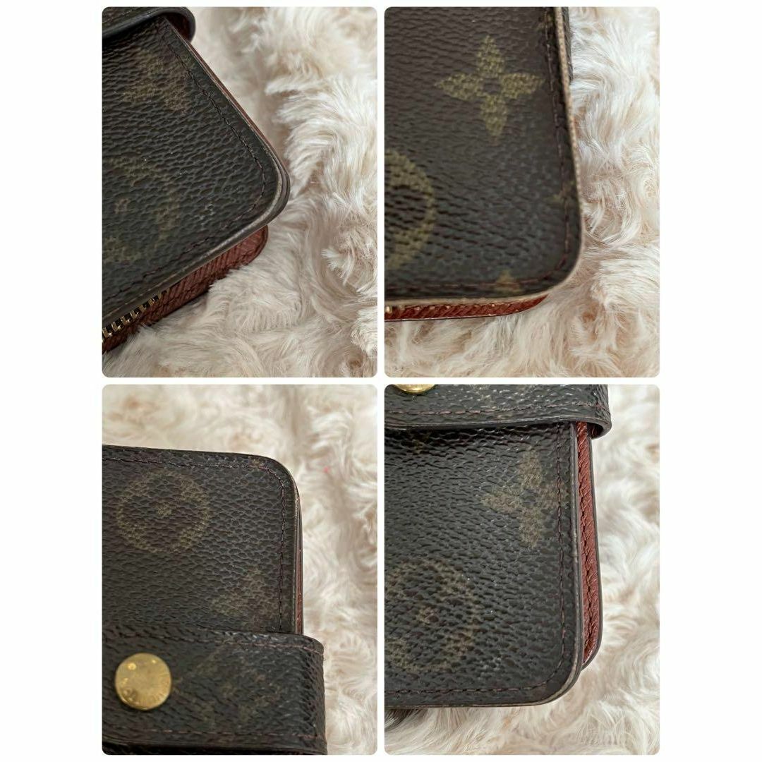 LOUIS VUITTON(ルイヴィトン)のLOUIS VUITTON ルイヴィトン　モノグラム　コンパクトジップ　折財布 レディースのファッション小物(財布)の商品写真