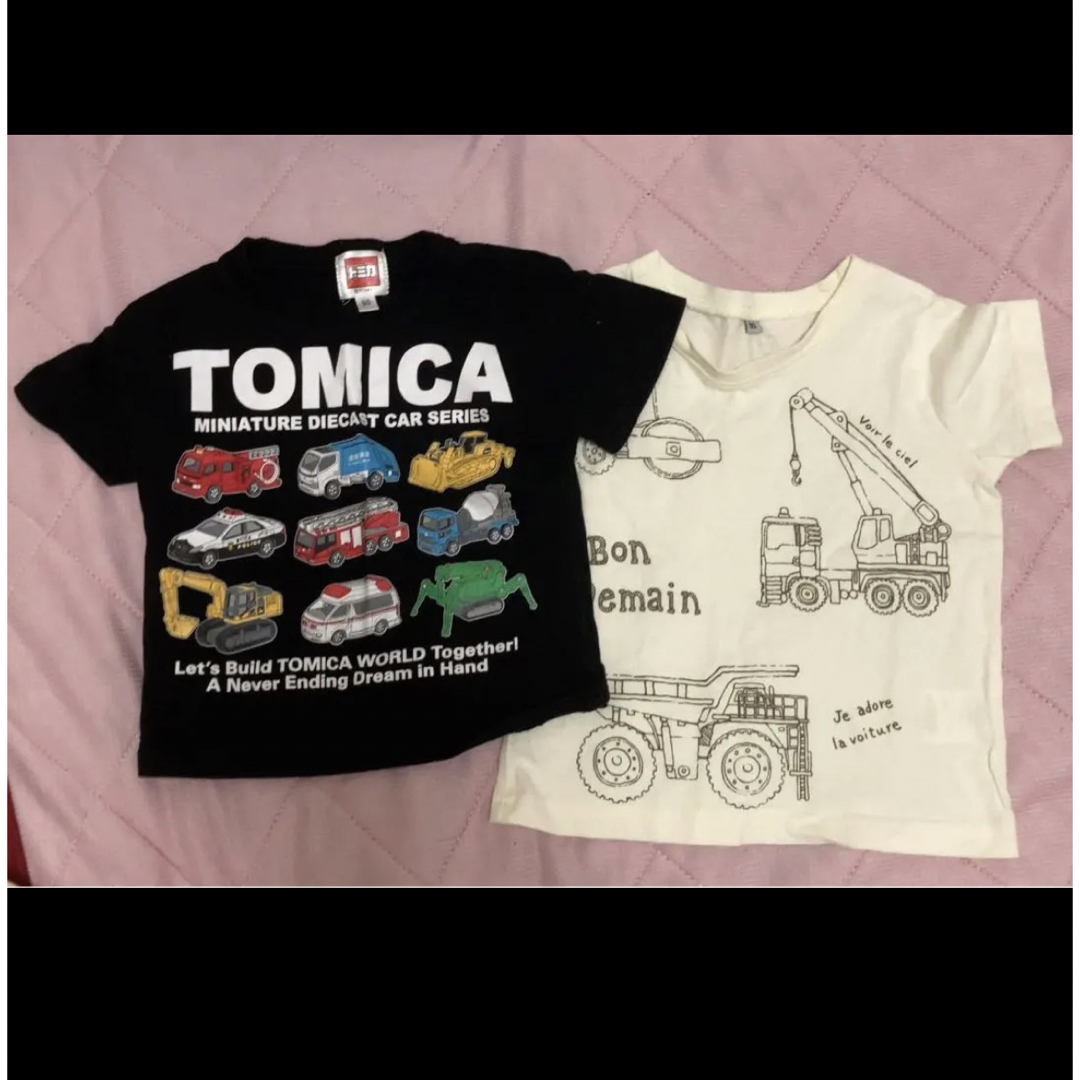 トミカ　Tシャツ　働く車　男の子　90 キッズ/ベビー/マタニティのキッズ服男の子用(90cm~)(Tシャツ/カットソー)の商品写真