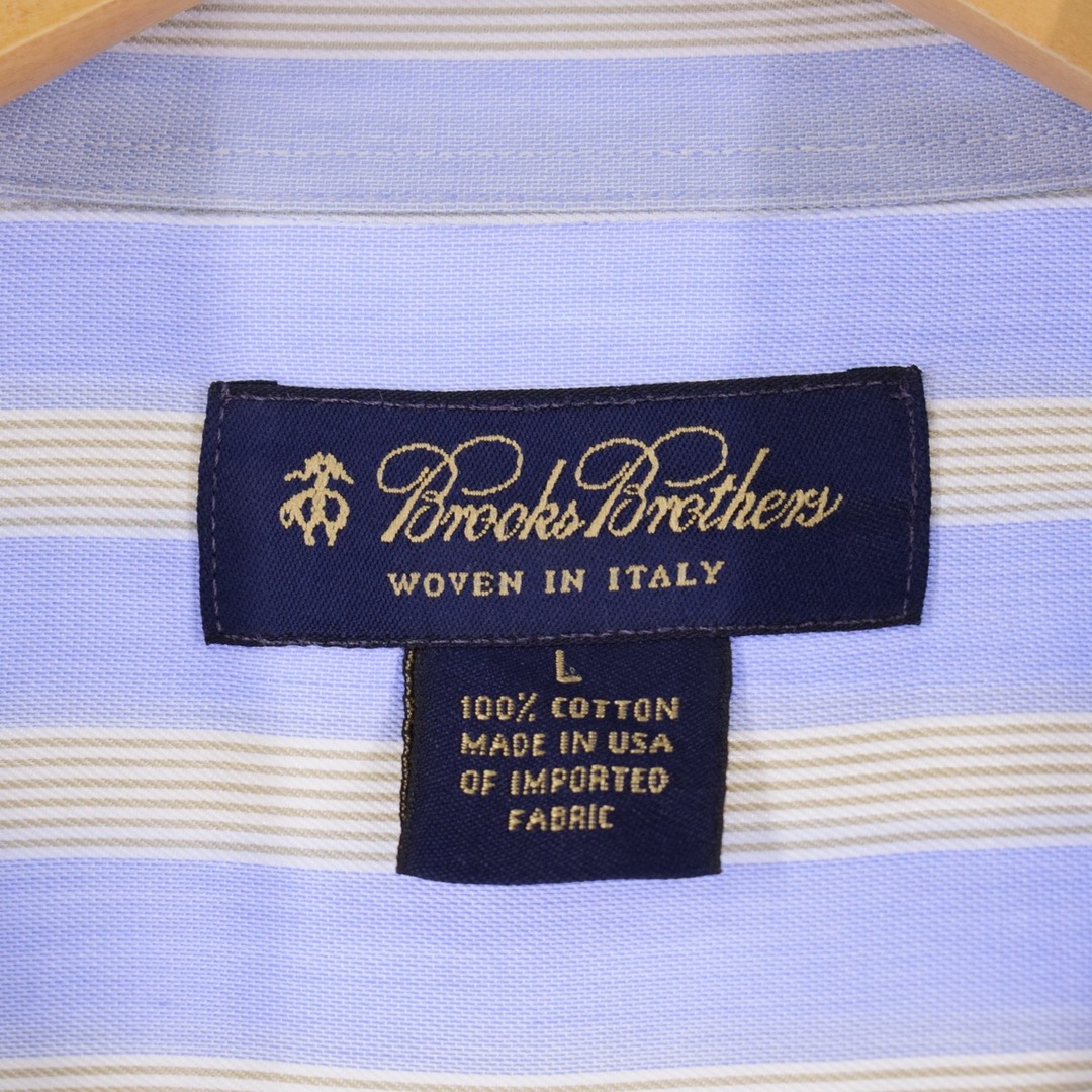 Brooks Brothers(ブルックスブラザース)の古着 ブルックスブラザーズ Brooks Brothers 長袖 ボタンダウンストライプシャツ USA製 メンズXL /eaa345616 メンズのトップス(シャツ)の商品写真