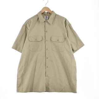 ディッキーズ(Dickies)の古着 ディッキーズ Dickies 半袖 ワークシャツ メンズXL /eaa346408(シャツ)