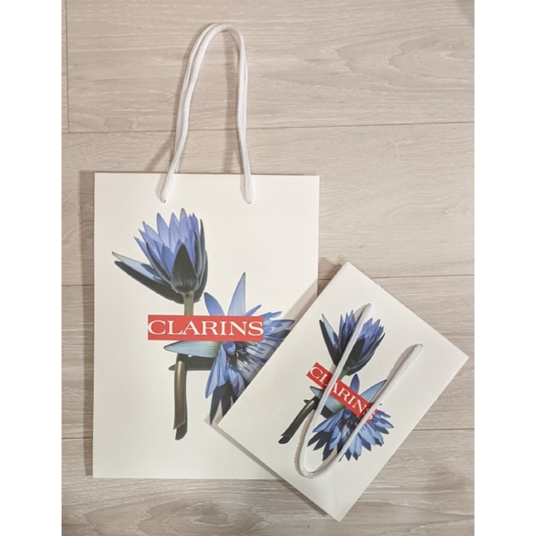 CLARINS(クラランス)のクラランス♡ショッパー2枚 レディースのバッグ(ショップ袋)の商品写真