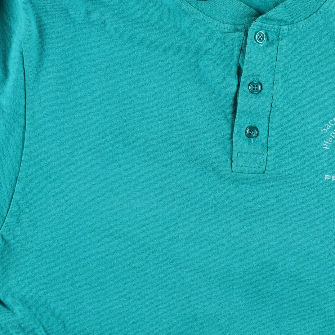 90年代 ヘインズ Hanes ヘンリーネック プリントTシャツ USA製 メンズM ヴィンテージ /eaa346797