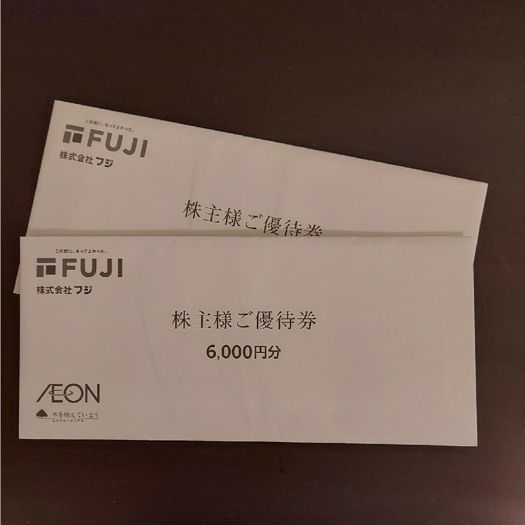 AEON(イオン)のフジ株主優待12000円分 チケットの優待券/割引券(ショッピング)の商品写真