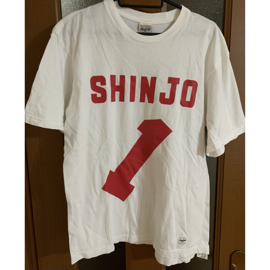 Rawlings(ローリングス)の日本ハム 新庄剛志 SHINJO Tシャツ ホワイト 白 M ローリングス エンタメ/ホビーのタレントグッズ(スポーツ選手)の商品写真