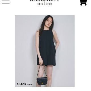 ベースメント(BASEMENT)のベースメント　新品　ブラックオールインワン(オールインワン)