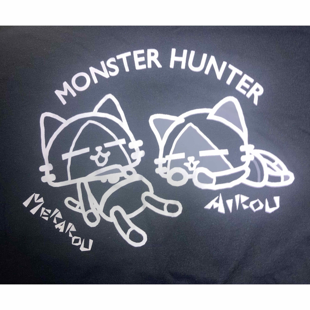 CAPCOM(カプコン)のモンハン アイルー・メラルー　Tシャツ LLサイズ　黒 メンズのトップス(Tシャツ/カットソー(半袖/袖なし))の商品写真