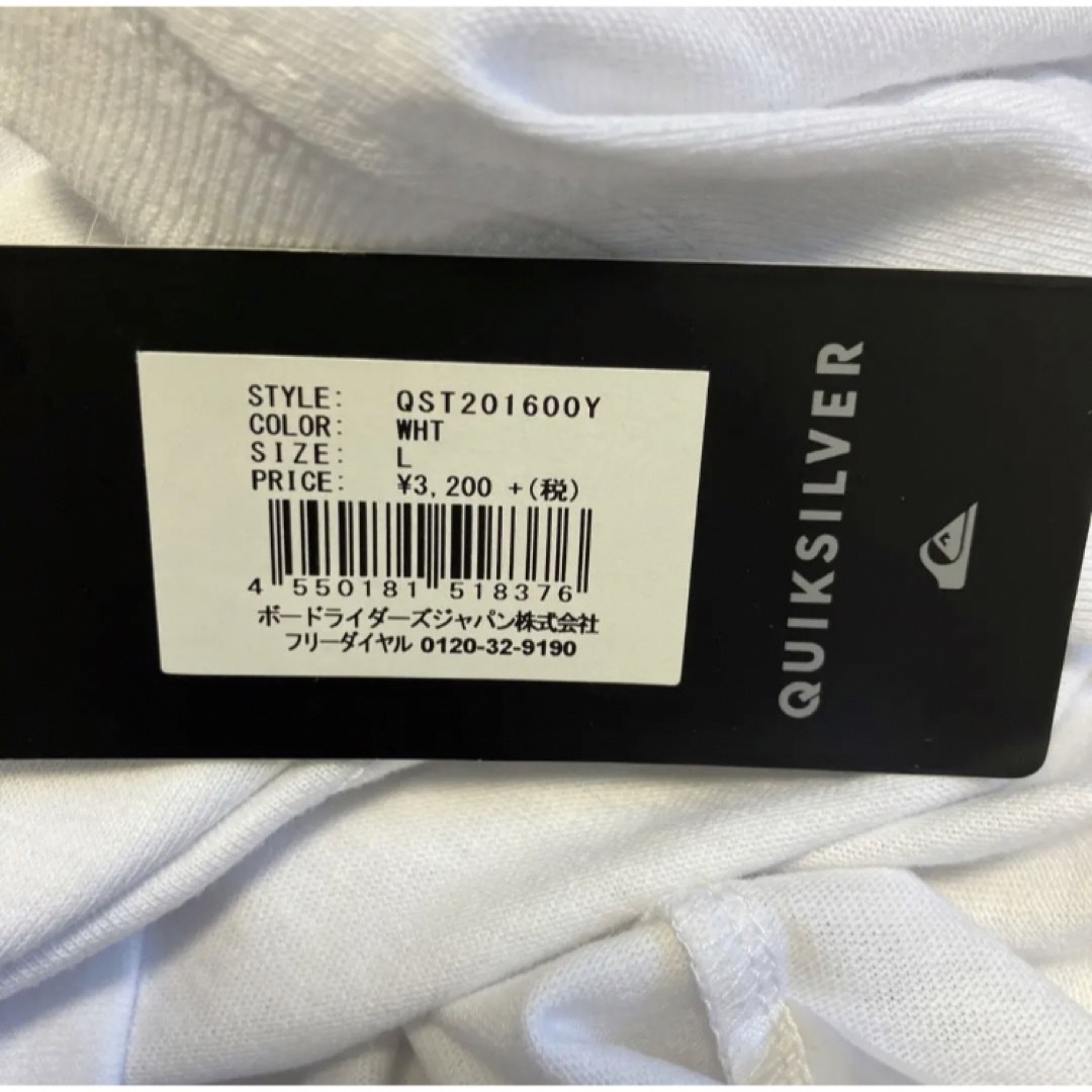 QUIKSILVER(クイックシルバー)の送料無料 新品 QUIKSILVER 半袖Tシャツ SHORT ST L WHT メンズのトップス(Tシャツ/カットソー(半袖/袖なし))の商品写真