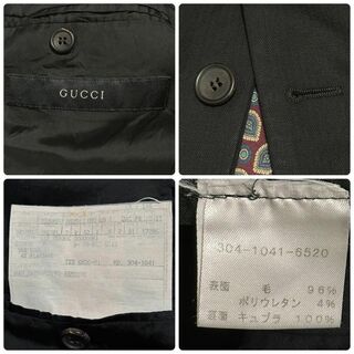 Gucci - 930 グッチ スーツセット 黒 52表記(XL) ウールの通販 by