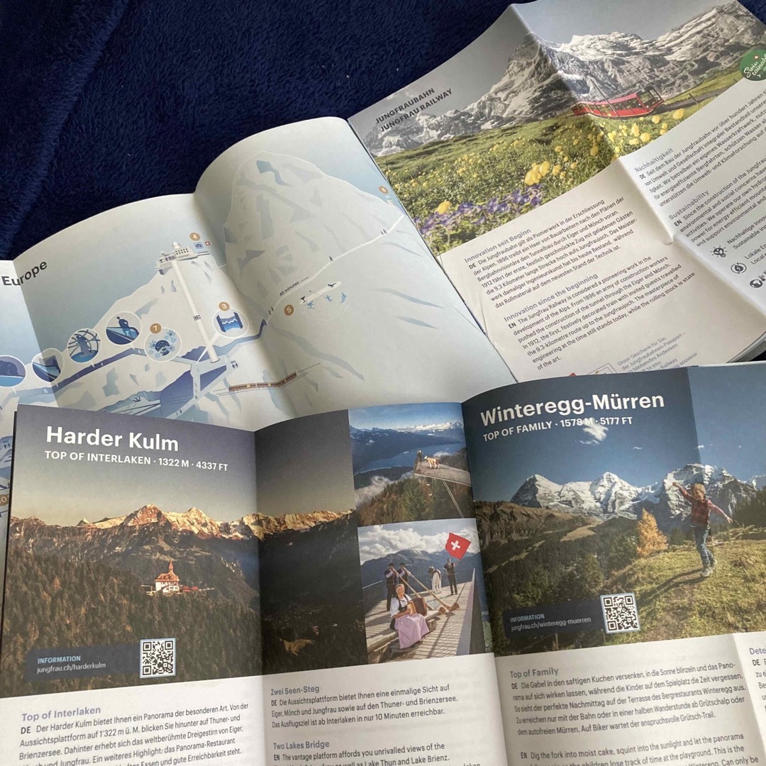 スイス　Jungfraujoch &周辺案内冊子　② エンタメ/ホビーの本(地図/旅行ガイド)の商品写真