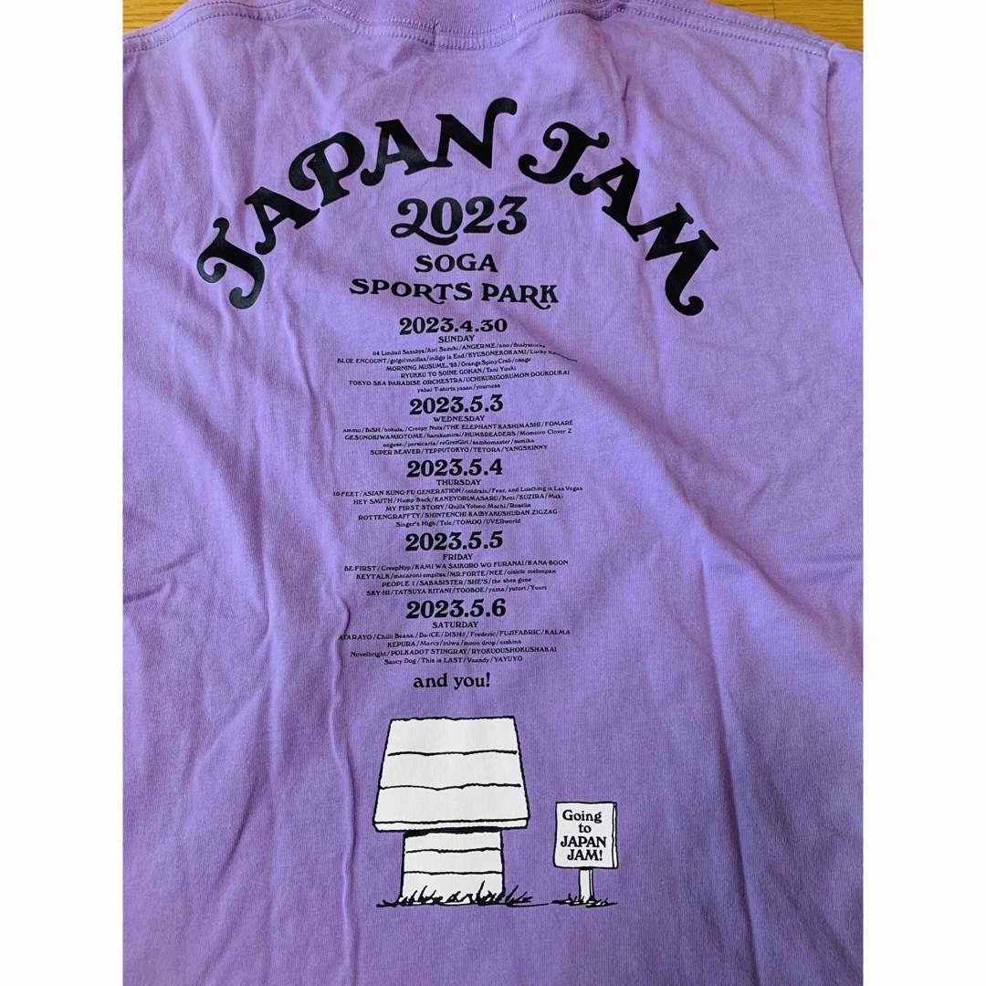 SNOOPY(スヌーピー)のスヌーピー　JAPAN JAM 限定Tシャツ メンズのトップス(Tシャツ/カットソー(半袖/袖なし))の商品写真