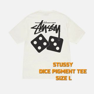 ステューシー(STUSSY)のstussy ステューシー　Tシャツ　ダイス　ホワイト　L(Tシャツ/カットソー(七分/長袖))