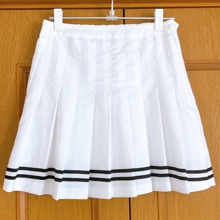 ブラウニー(BROWNY)のブラウニースタンダード プリーツスカート フリーサイズ ホワイト 白(ミニスカート)