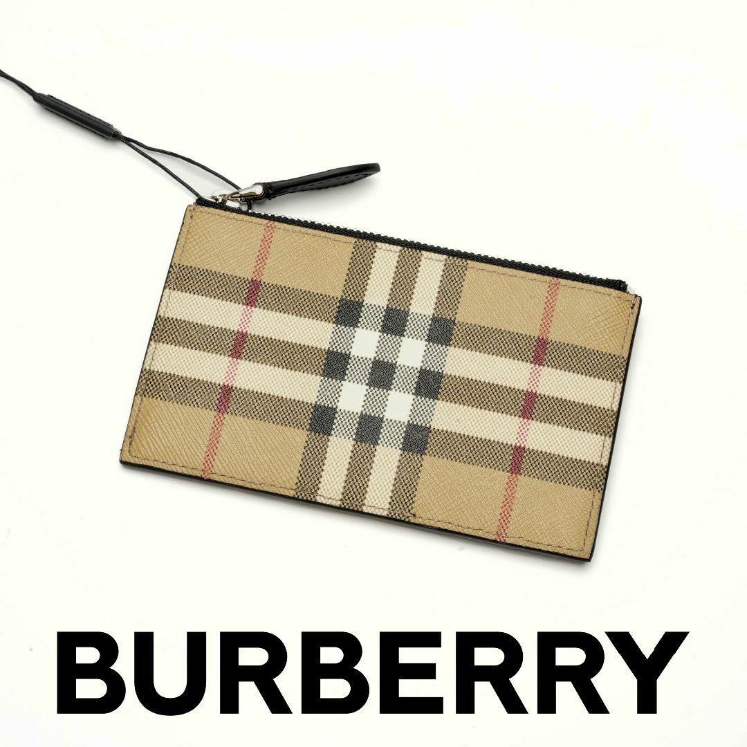 BURBERRY - 新品 BURBERRY ヴィンテージチェック ジップカードケースの