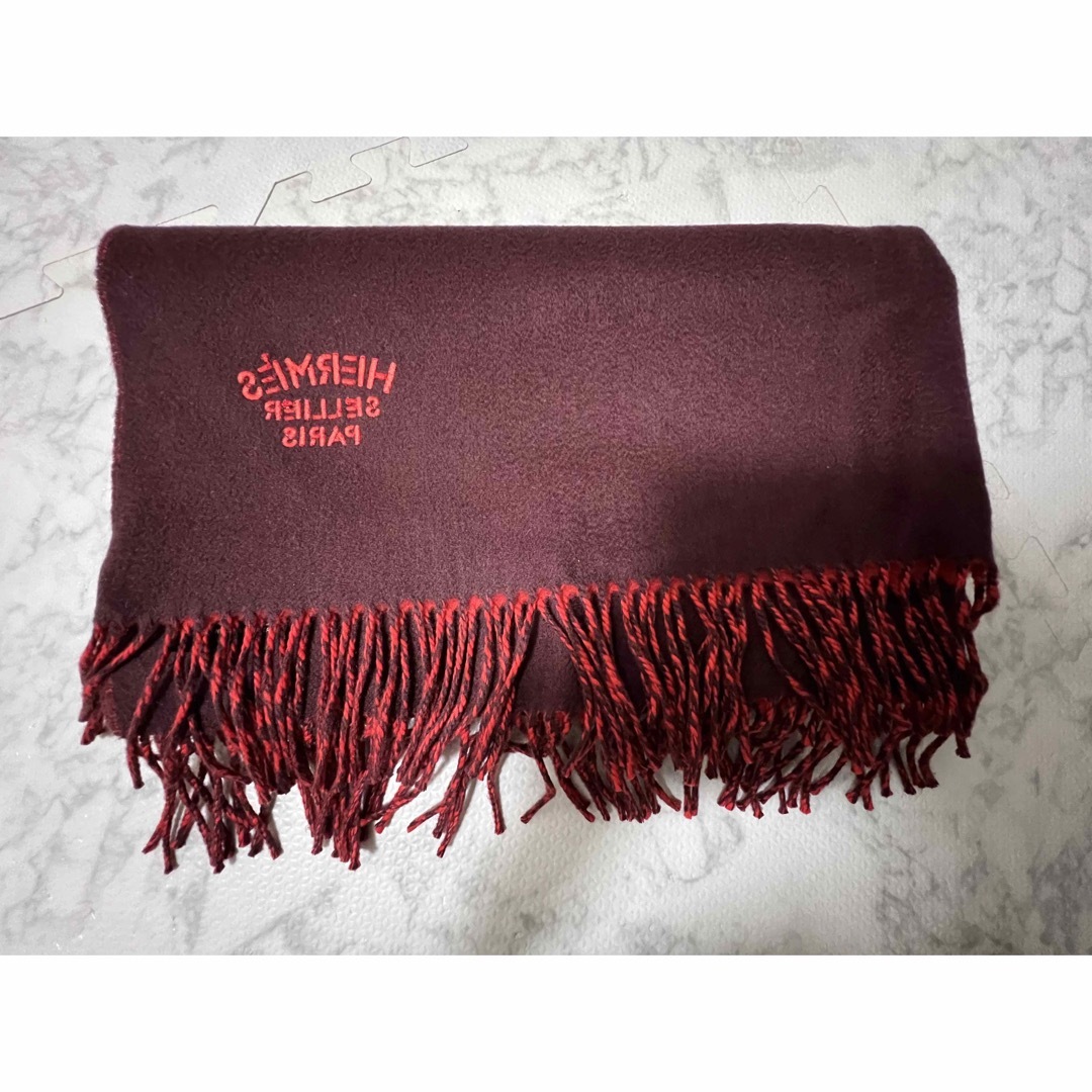 Hermes - 美品 エルメス 大判 カシミヤ ストール ダブルフェイスの通販