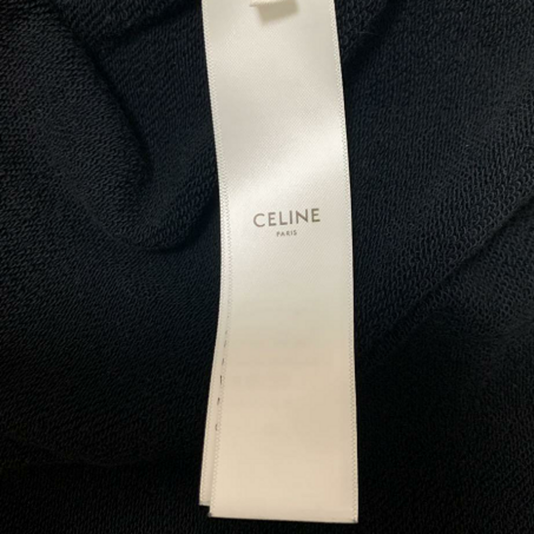 CELINE セリーヌ パーカー フーディー フードロゴ 黒 在庫限り メンズ