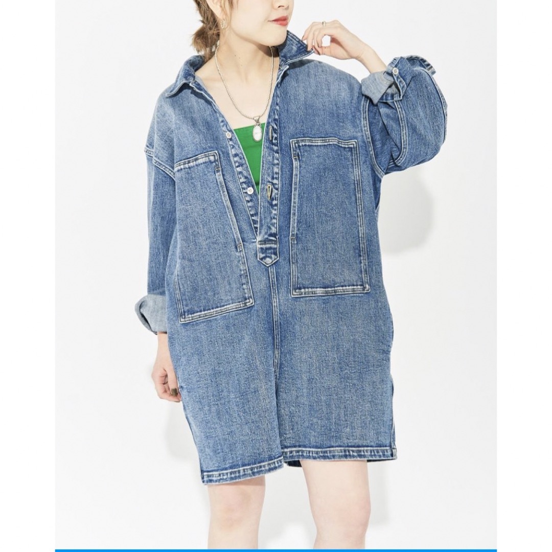 Spick & Span(スピックアンドスパン)の5 1/2 ARMY DENIM JUMPSUIT  レディースのパンツ(オールインワン)の商品写真