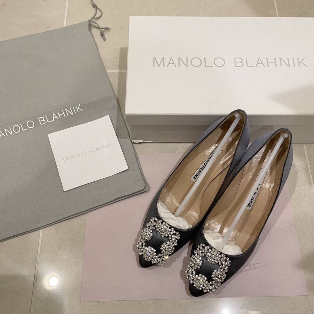 MANOLO BLAHNIK - マノロブラニク ハンギシ パンプス 34.5