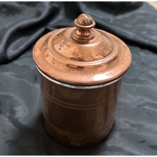 銅製 小物入れ 容器 ケース フランス アンティーク (容器)