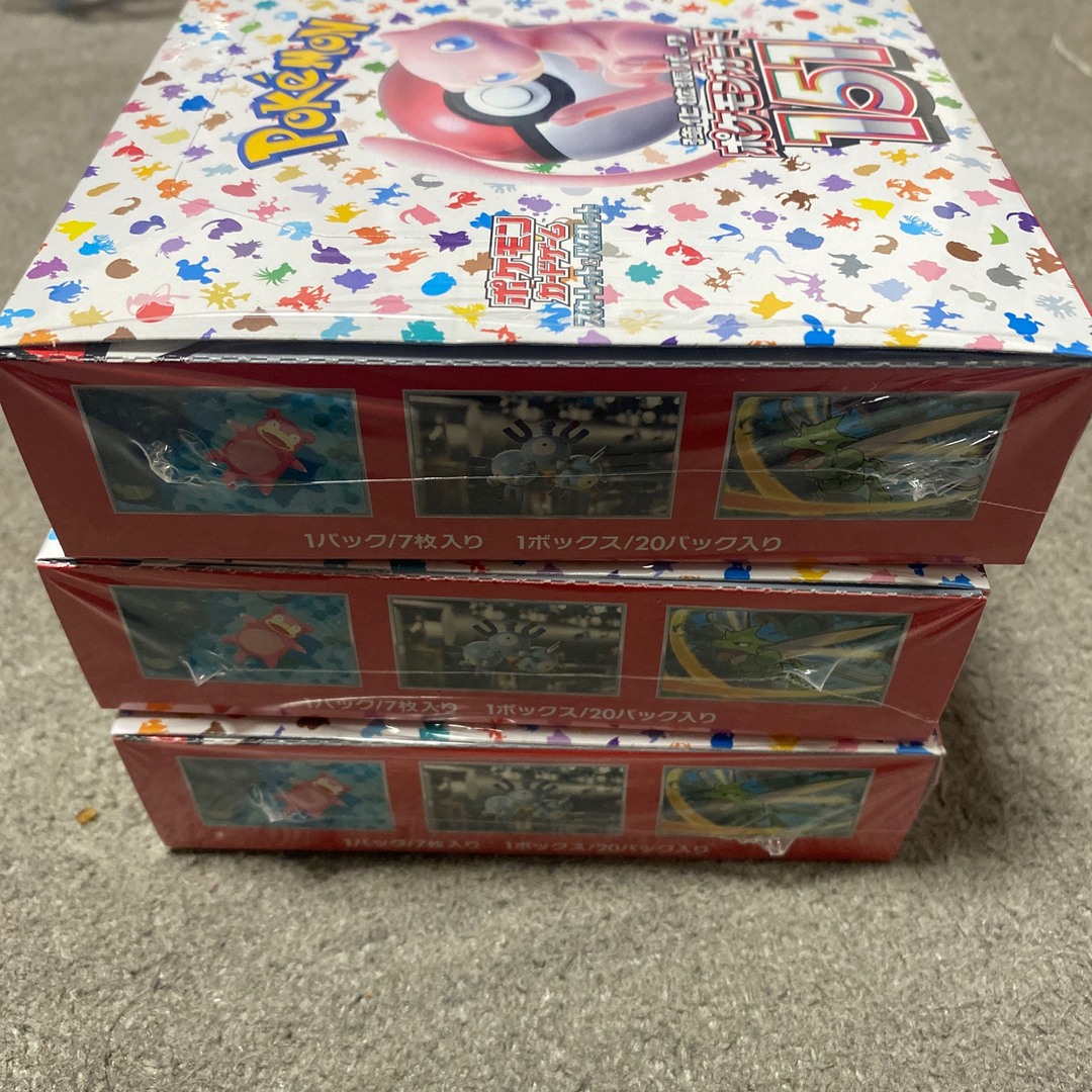 ポケモン - ポケモンカード151 ボックス 3個セット シュリンク付きの