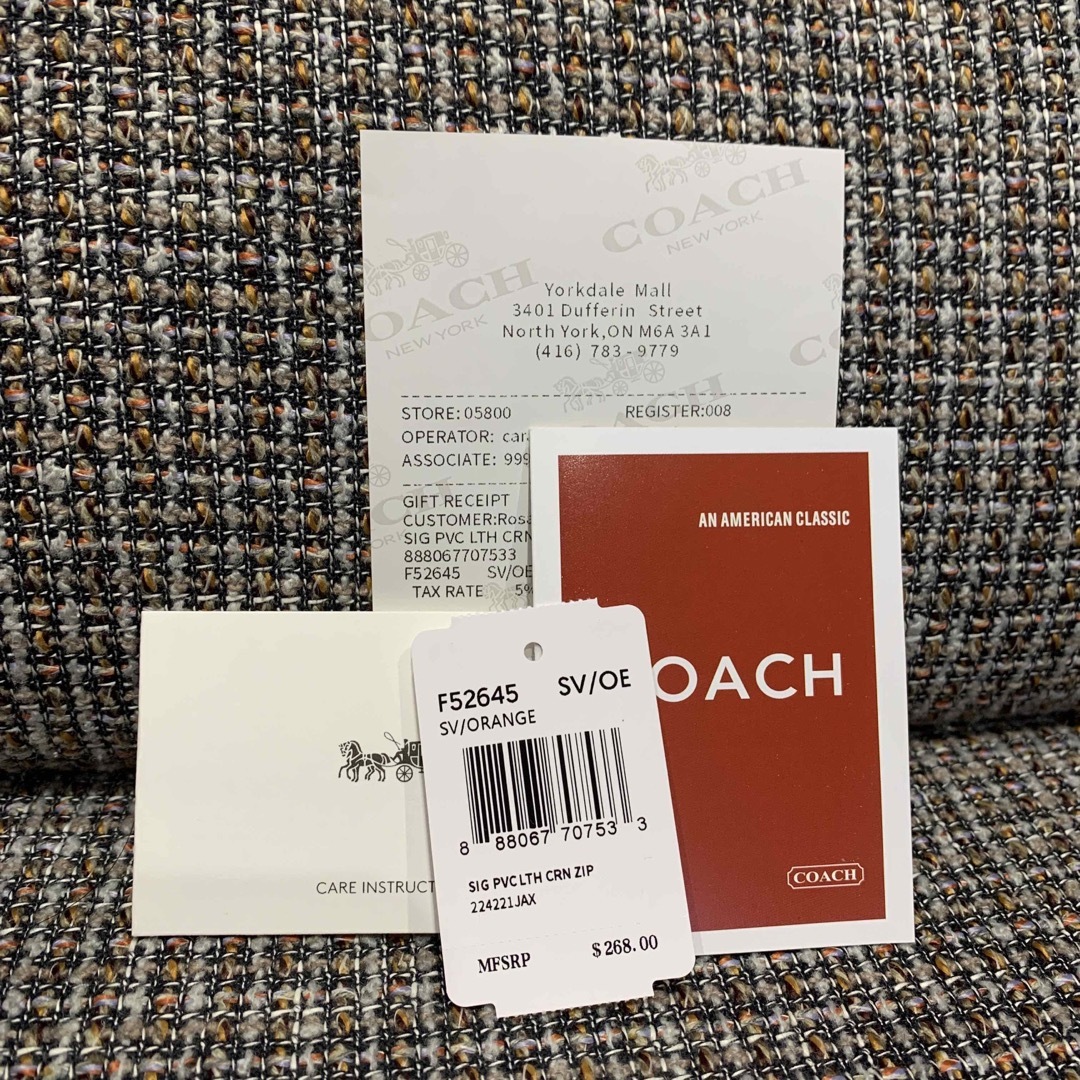 COACH(コーチ)の52645  コーチ　長財布　オレンジカラー　大人気　再入荷 メンズのファッション小物(長財布)の商品写真