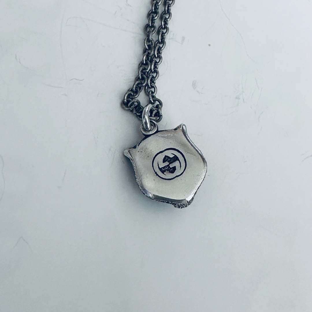 極美品 GUCCI キャットヘッド シルバー ネックレス