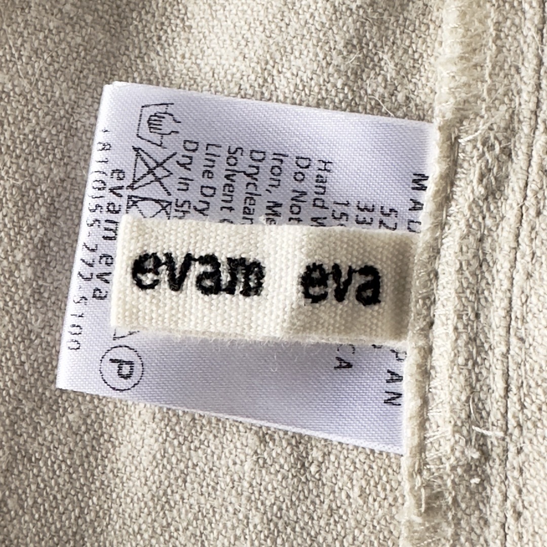 美品 evam eva ヘンプアルパカリネンサルエルパンツ フリーサイズ