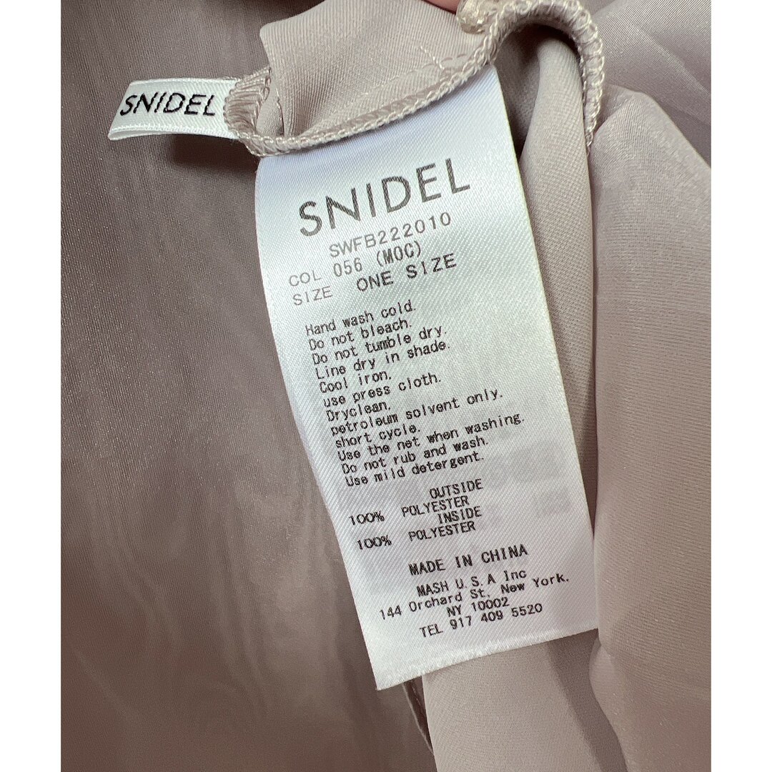 SNIDEL(スナイデル)のSNIDEL Sustainableオーガンシースルーブラウス MOC レディースのトップス(シャツ/ブラウス(半袖/袖なし))の商品写真