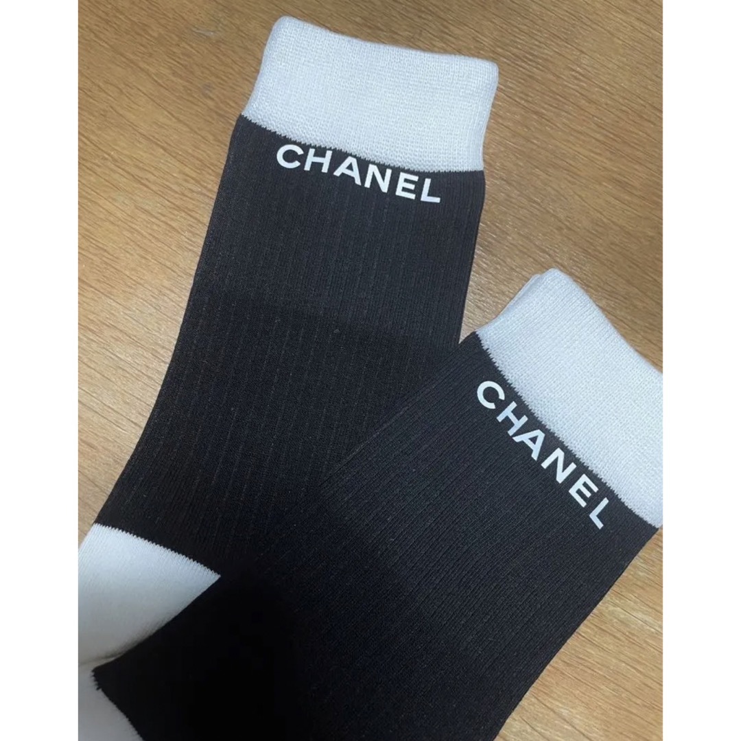 CHANEL(シャネル)のCHANEL ソックス 靴下 レディース フリーサイズ レディースのレッグウェア(ソックス)の商品写真