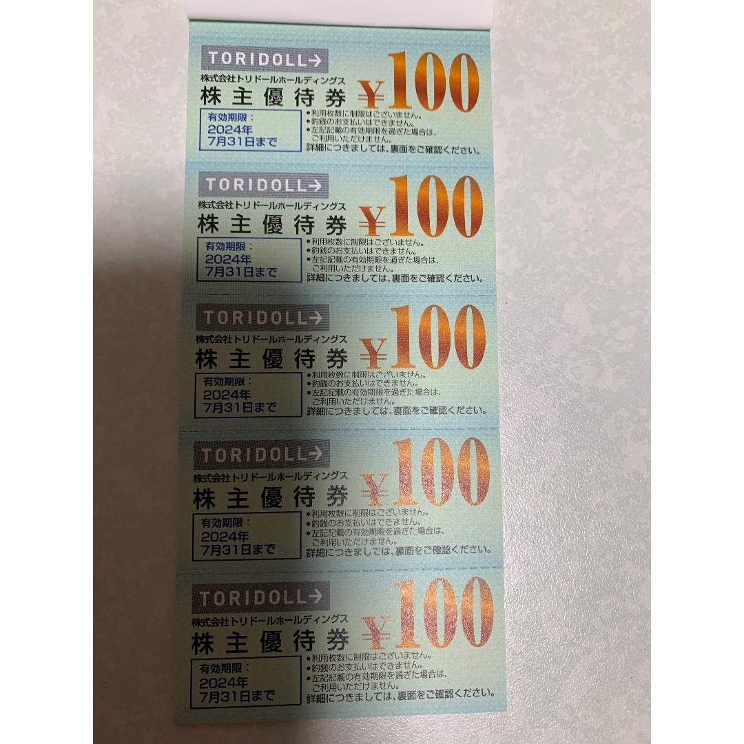 最新・匿名配送】トリドール株主優待券 6000円分の通販 by よし's shop
