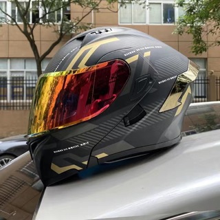 【新モデル】人気システムダブルレンズフルフェイスヘルメットバイクヘルメット(ヘルメット/シールド)