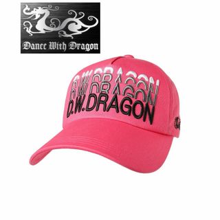 ダンスウィズドラゴン(Dance With Dragon)の新品☆ダンスウィズドラゴン　ネオンサイン キャップ 帽子☆ピンク(ウエア)